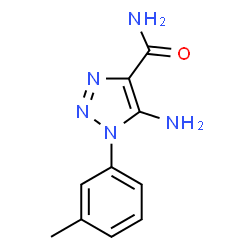 ChemSpider 2D Image | 5-Amino-1-(3-methylphenyl)-1H-1,2,3-triazole-4-carboxamide | C10H11N5O