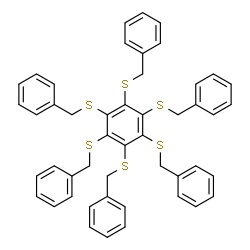 ChemSpider 2D Image | Hexakis(benzylsulfanyl)benzene | C48H42S6