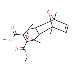 ChemSpider 2D Image | Dimethyl 1,3,6,8-tetramethyl-11,12-dioxatetracyclo[6.2.1.1~3,6~.0~2,7~]dodeca-4,9-diene-4,5-dicarboxylate | C18H22O6