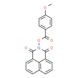 ChemSpider 2D Image | 2-[(4-Methoxybenzoyl)oxy]-1H-benzo[de]isoquinoline-1,3(2H)-dione | C20H13NO5
