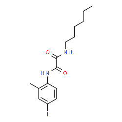 ChemSpider 2D Image | N-Hexyl-N'-(4-iodo-2-methylphenyl)ethanediamide | C15H21IN2O2