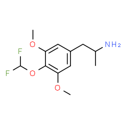 ChemSpider 2D Image | 1-[4-(Difluoromethoxy)-3,5-dimethoxyphenyl]-2-propanamine | C12H17F2NO3