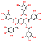 InChI=1/C41H32O26/c42-17-1-12(2-18(43)28(17)52)36(57)62-11-27-33(64-37(58)13-3-19(44)29(53)20(45)4-13)34(65-38(59)14-5-21(46)30(54)22(47)6-14)35(66-39(60)15-7-23(48)31(55)24(49)8-15)41(63-27)67-40(61)16-9-25(50)32(56)26(51)10-16/h1-10,27,33-35,41-56H,11H2