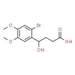 ChemSpider 2D Image | 4-(2-Bromo-4,5-dimethoxyphenyl)-4-hydroxybutanoic acid | C12H15BrO5