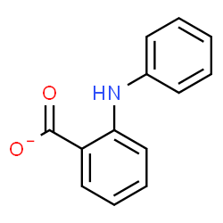 ChemSpider 2D Image | 2-Anilinobenzoate | C13H10NO2
