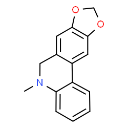 ChemSpider 2D Image | 5-Methyl-5,6-dihydro[1,3]dioxolo[4,5-j]phenanthridine | C15H13NO2