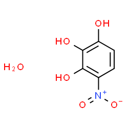 ChemSpider 2D Image | 4-Nitro-1,2,3-benzenetriol hydrate (1:1) | C6H7NO6