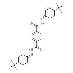 ChemSpider 2D Image | N'~1~,N'~4~-Bis(4-tert-butylcyclohexylidene)terephthalohydrazide | C28H42N4O2