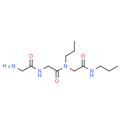 ChemSpider 2D Image | Glycylglycyl-N,N~2~-dipropylglycinamide | C12H24N4O3