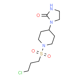 ChemSpider 2D Image | 1-{1-[(3-Chloropropyl)sulfonyl]-4-piperidinyl}-2-imidazolidinone | C11H20ClN3O3S