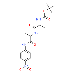 ChemSpider 2D Image | N-{[(2-Methyl-2-propanyl)oxy]carbonyl}alanyl-N-(4-nitrophenyl)alaninamide | C17H24N4O6