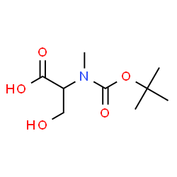 ChemSpider 2D Image | N-Methyl-N-{[(2-methyl-2-propanyl)oxy]carbonyl}serine | C9H17NO5