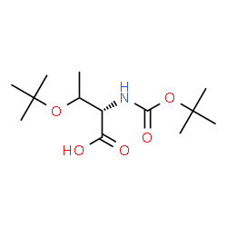 ChemSpider 2D Image | N-(tert-Butoxycarbonyl)-O-tert-butyl-L-threonine | C13H25NO5