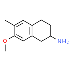 ChemSpider 2D Image | 7-Methoxy-6-methyl-1,2,3,4-tetrahydro-2-naphthalenamine | C12H17NO