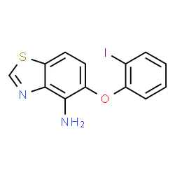 ChemSpider 2D Image | 5-(2-Iodophenoxy)-1,3-benzothiazol-4-amine | C13H9IN2OS