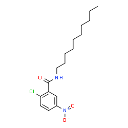 ChemSpider 2D Image | 2-Chloro-N-decyl-5-nitrobenzamide | C17H25ClN2O3