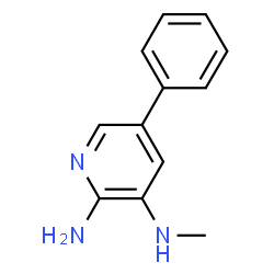 ChemSpider 2D Image | N~3~-Methyl-5-phenyl-2,3-pyridinediamine | C12H13N3