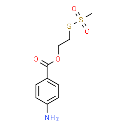 ChemSpider 2D Image | 2-[(Methylsulfonyl)sulfanyl]ethyl 4-aminobenzoate | C10H13NO4S2