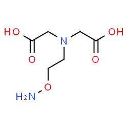 ChemSpider 2D Image | 2-aminooxyethyliminodiacetic acid | C6H12N2O5