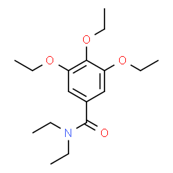 ChemSpider 2D Image | 3,4,5-Triethoxy-N,N-diethylbenzamide | C17H27NO4