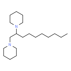 ChemSpider 2D Image | 1,1'-(1,2-Decanediyl)dipiperidine | C20H40N2