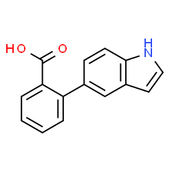 ChemSpider 2D Image | 2-(5'-Indole)benzoic acid | C15H11NO2