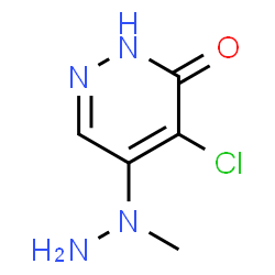 ChemSpider 2D Image | 4-Chloro-5-(1-methylhydrazino)-3-pyridazinol | C5H7ClN4O