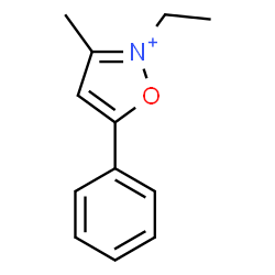 ChemSpider 2D Image | 2-Ethyl-3-methyl-5-phenyl-1,2-oxazol-2-ium | C12H14NO