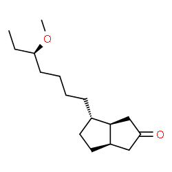 ChemSpider 2D Image | (3aR,4S,6aR)-4-[(5R)-5-Methoxyheptyl]hexahydro-2(1H)-pentalenone | C16H28O2