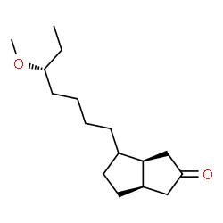 ChemSpider 2D Image | (3aR,6aR)-4-[(5R)-5-Methoxyheptyl]hexahydro-2(1H)-pentalenone | C16H28O2
