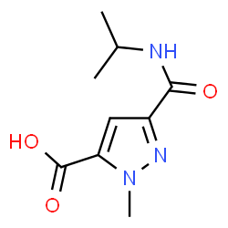 ChemSpider 2D Image | 5-(ISOPROPYLCARBAMOYL)-2-METHYLPYRAZOLE-3-CARBOXYLIC ACID | C9H13N3O3