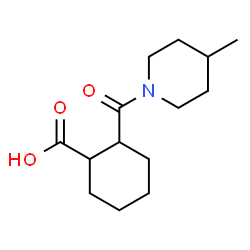 ChemSpider 2D Image | 2-[(4-Methyl-1-piperidinyl)carbonyl]cyclohexanecarboxylic acid | C14H23NO3