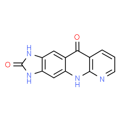 ChemSpider 2D Image | 1H-Benzimidazo[5,6-b][1,8]naphthyridine-2,10(3H,5H)-dione | C13H8N4O2