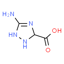 ChemSpider 2D Image | 5-Amino-2,3-dihydro-1H-1,2,4-triazole-3-carboxylic acid | C3H6N4O2