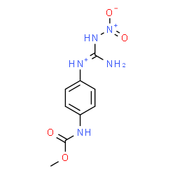 ChemSpider 2D Image | (E)-Amino-N-{4-[(methoxycarbonyl)amino]phenyl}(nitroamino)methaniminium | C9H12N5O4
