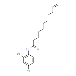 ChemSpider 2D Image | N-(2,4-Dichlorophenyl)-10-undecenamide | C17H23Cl2NO