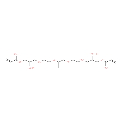 ChemSpider 2D Image | 2,15-Dihydroxy-5,8,11-trimethyl-4,7,10,13-tetraoxahexadecane-1,16-diyl bisacrylate | C21H36O10