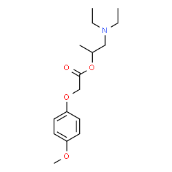 ChemSpider 2D Image | 1-(Diethylamino)-2-propanyl (4-methoxyphenoxy)acetate | C16H25NO4
