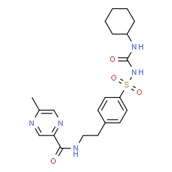 ChemSpider 2D Image | Glipizide | C21H27N5O4S