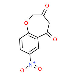 ChemSpider 2D Image | 7-Nitro-1-benzoxepine-3,5(2H,4H)-dione | C10H7NO5