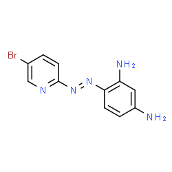 ChemSpider 2D Image | 4-[(E)-(5-Bromo-2-pyridinyl)diazenyl]-1,3-benzenediamine | C11H10BrN5