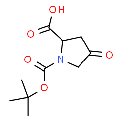 ChemSpider 2D Image | 1-{[(2-Methyl-2-propanyl)oxy]carbonyl}-4-oxoproline | C10H15NO5