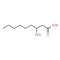 ChemSpider 2D Image | 3-Hydroxynonanoic acid | C9H18O3