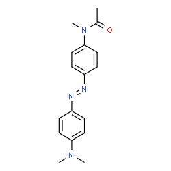 ChemSpider 2D Image | N-(4-{(E)-[4-(Dimethylamino)phenyl]diazenyl}phenyl)-N-methylacetamide | C17H20N4O