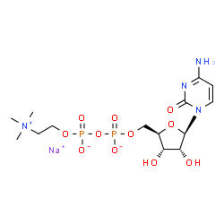 ChemSpider 2D Image | Citicoline Sodium | C14H25N4NaO11P2