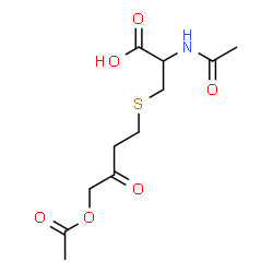 ChemSpider 2D Image | S-(4-Acetoxy-3-oxobutyl)-N-acetylcysteine | C11H17NO6S