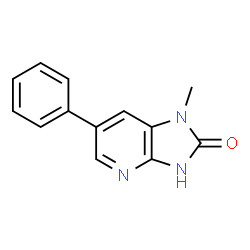 ChemSpider 2D Image | 1-Methyl-6-phenyl-1,3-dihydro-2H-imidazo[4,5-b]pyridin-2-one | C13H11N3O