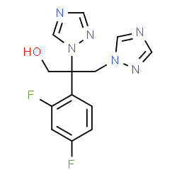 ChemSpider 2D Image | 2-(2,4-Difluorophenyl)-2,3-di(1H-1,2,4-triazol-1-yl)-1-propanol | C13H12F2N6O