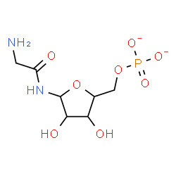 ChemSpider 2D Image | N-Glycyl-5-O-phosphonatopentofuranosylamine | C7H13N2O8P
