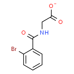 ChemSpider 2D Image | [(2-Bromobenzoyl)amino]acetate | C9H7BrNO3